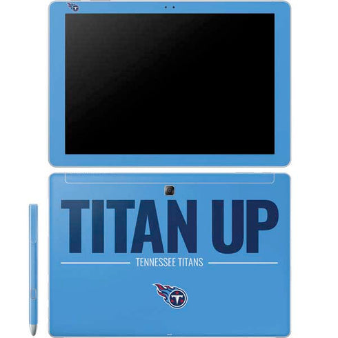 NFL Tennessee Titans Team Motto Galaxy Book 12in Skin